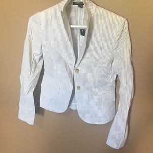 Theory striped blazer coat/jacket with pockets